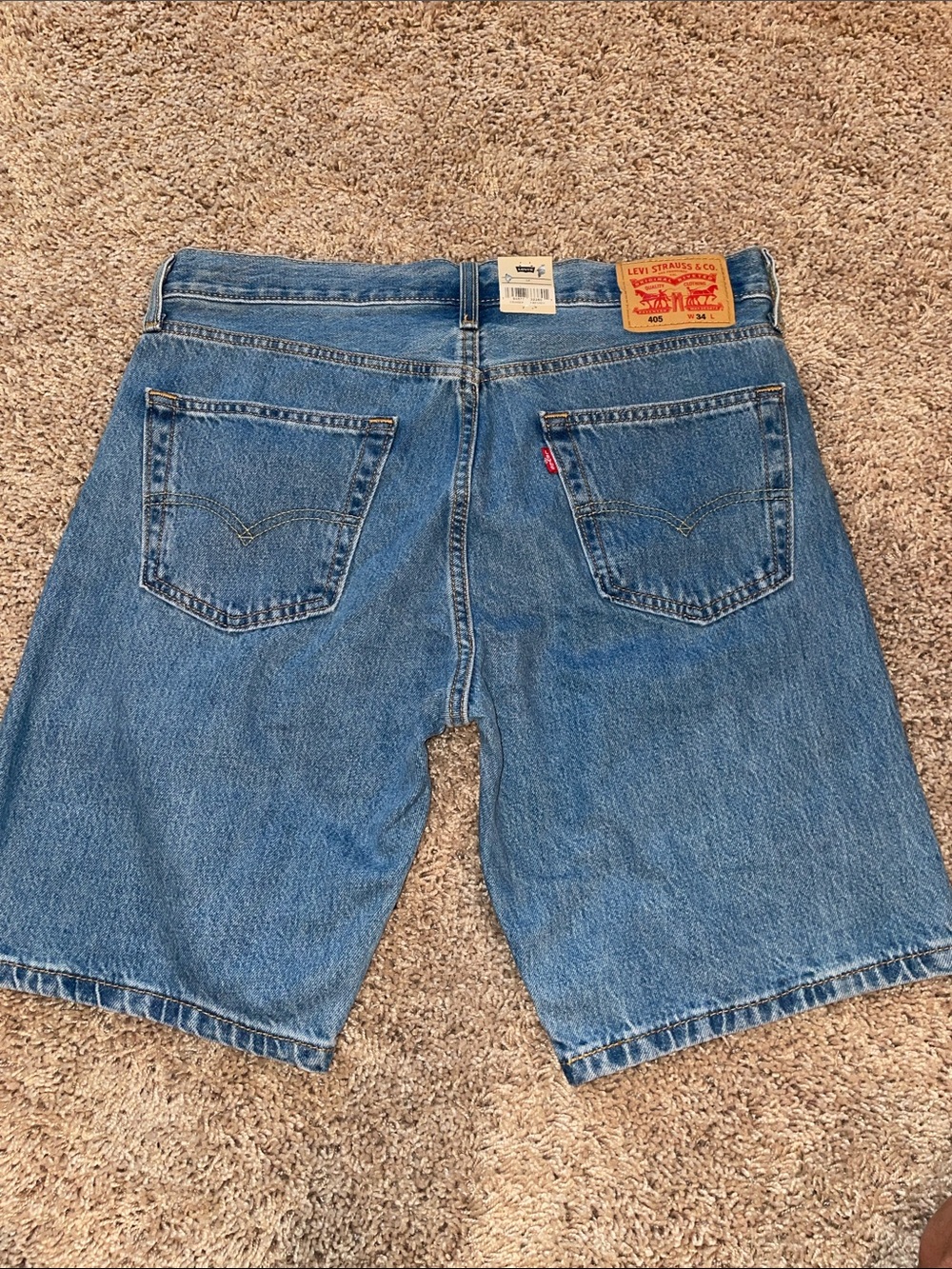 Levi's Men’s Classic Blue Denim Shorts - Picture 3 of 3